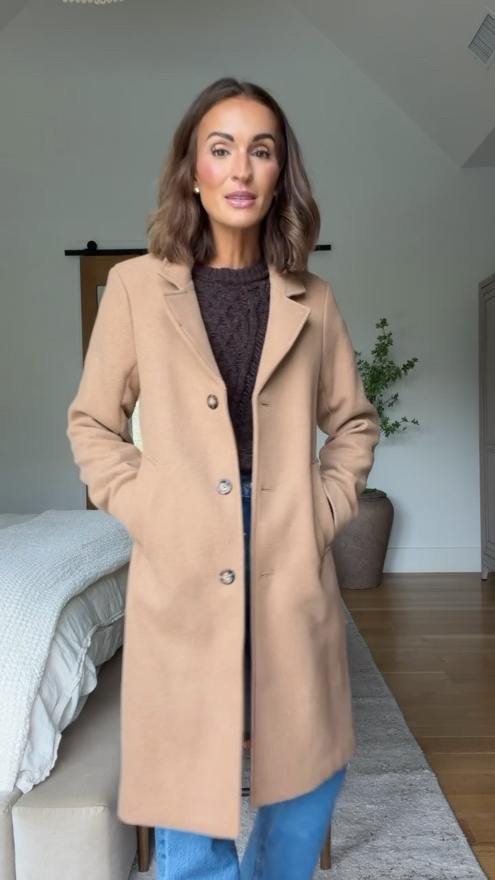 such a stunning coat on major sale! 🫶🏼 obsessed with this pretty camel color + the tailored fit 😍

#LTKCyberWeek