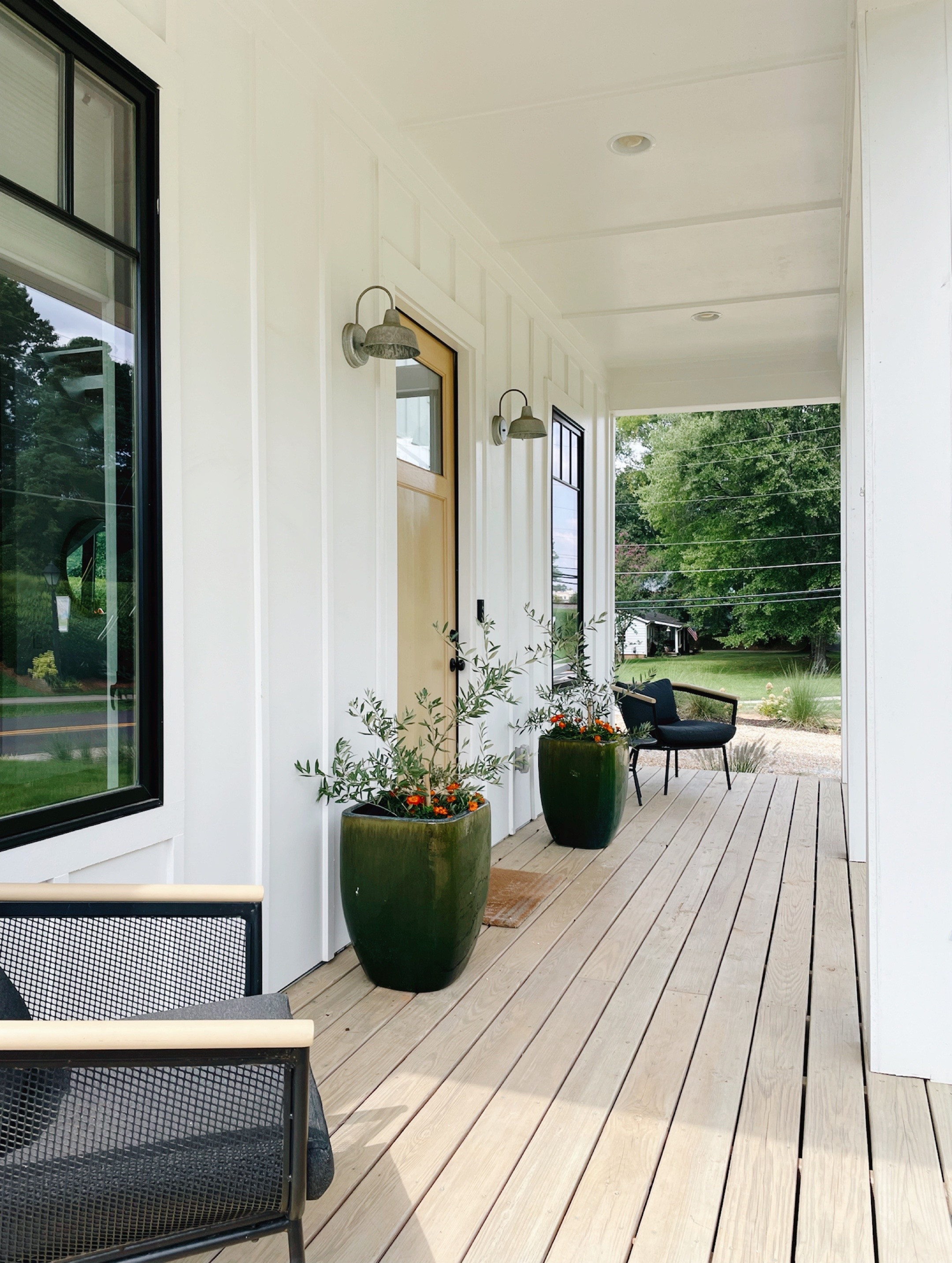 Simple front porch. We love these chairs from Target. 

 #LTKSeasonal #LTKHome #LTKFamily