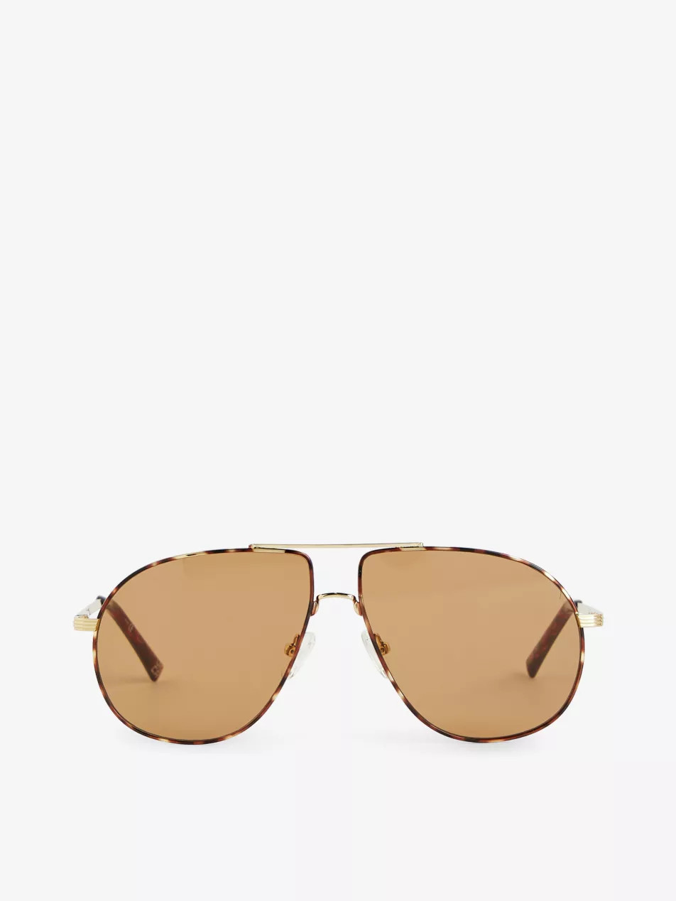 Schmaltzy aviator-frame metal sunglasses | Selfridges