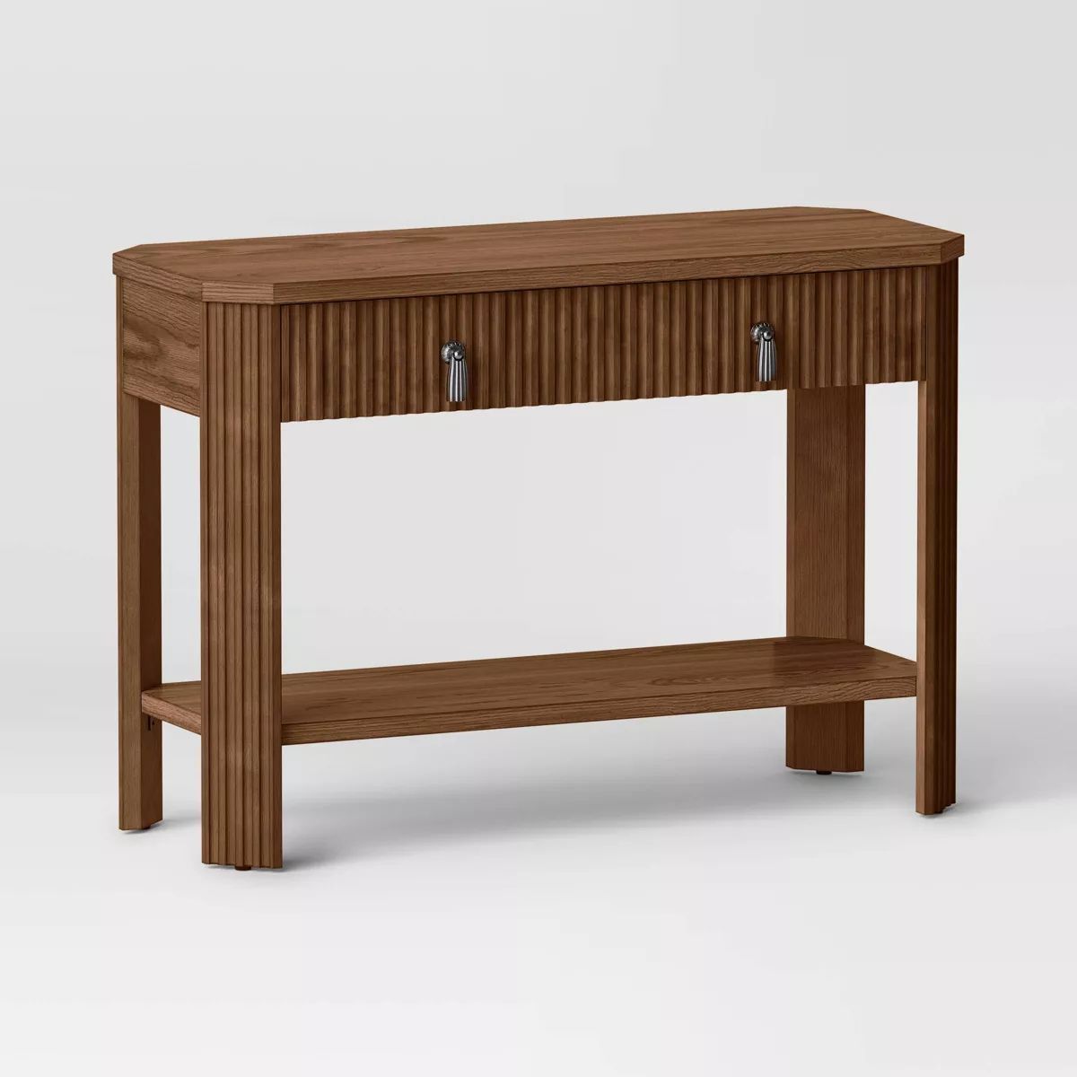 Laguna Nigel Fluted Wooden Console Table Brown - Threshold™ designed with Studio McGee | Target