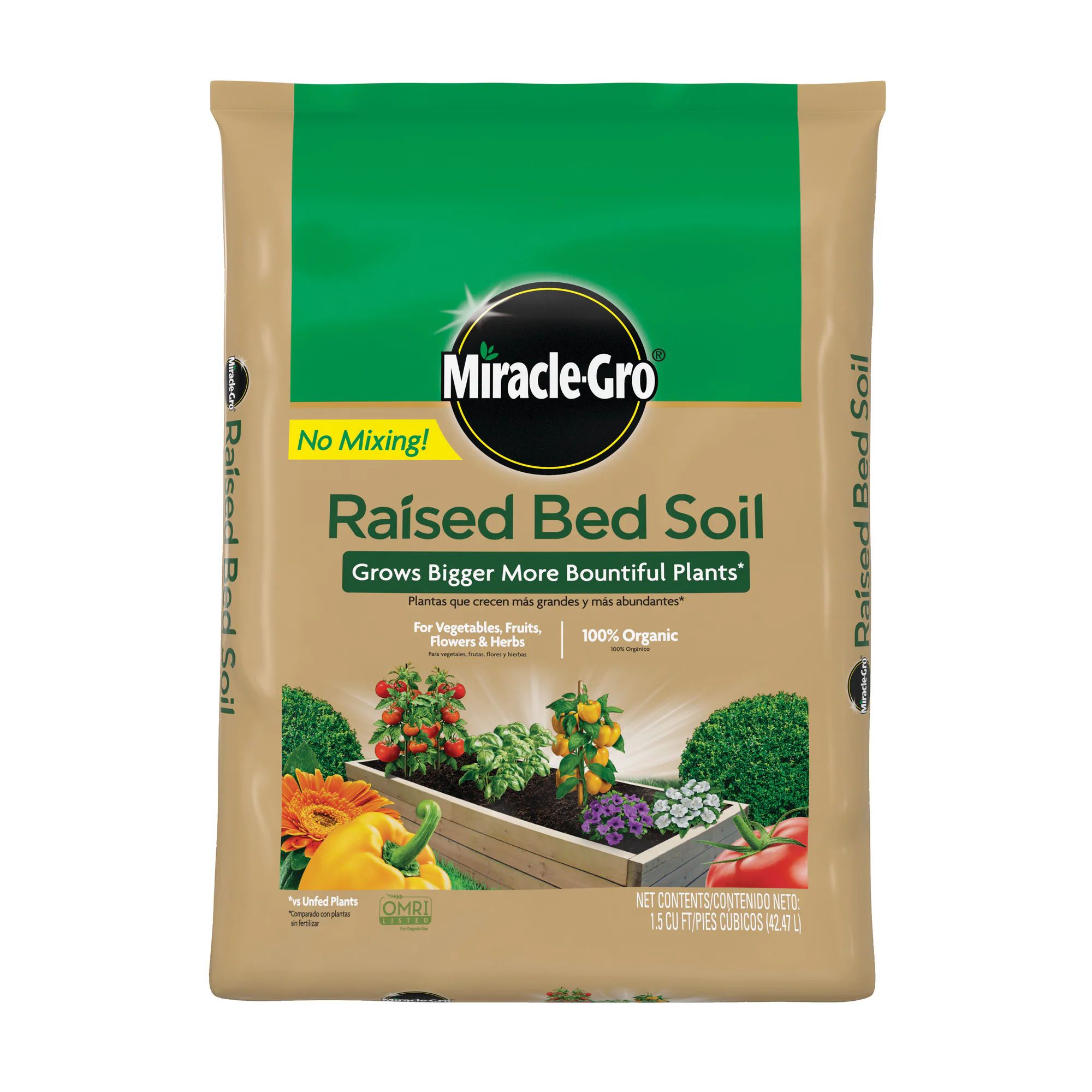 Miracle-Gro 1.5-cu ft Organic Raised Bed Soil | Lowe's