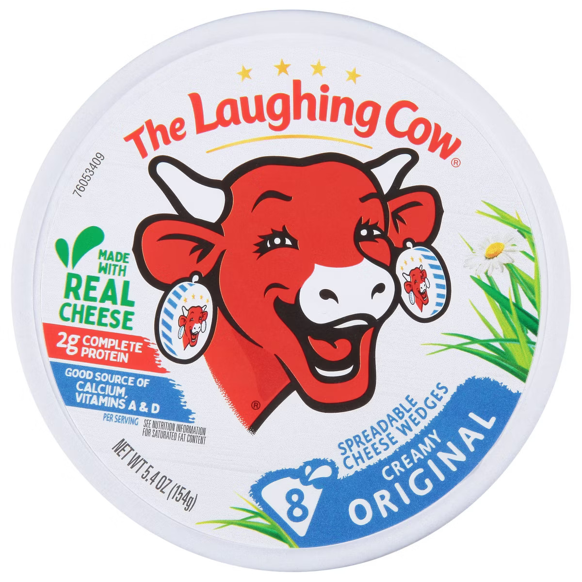 The Laughing Cow Original Creamy Swiss Spreadable Cheese Wedges - 5.4oz/8ct | Target