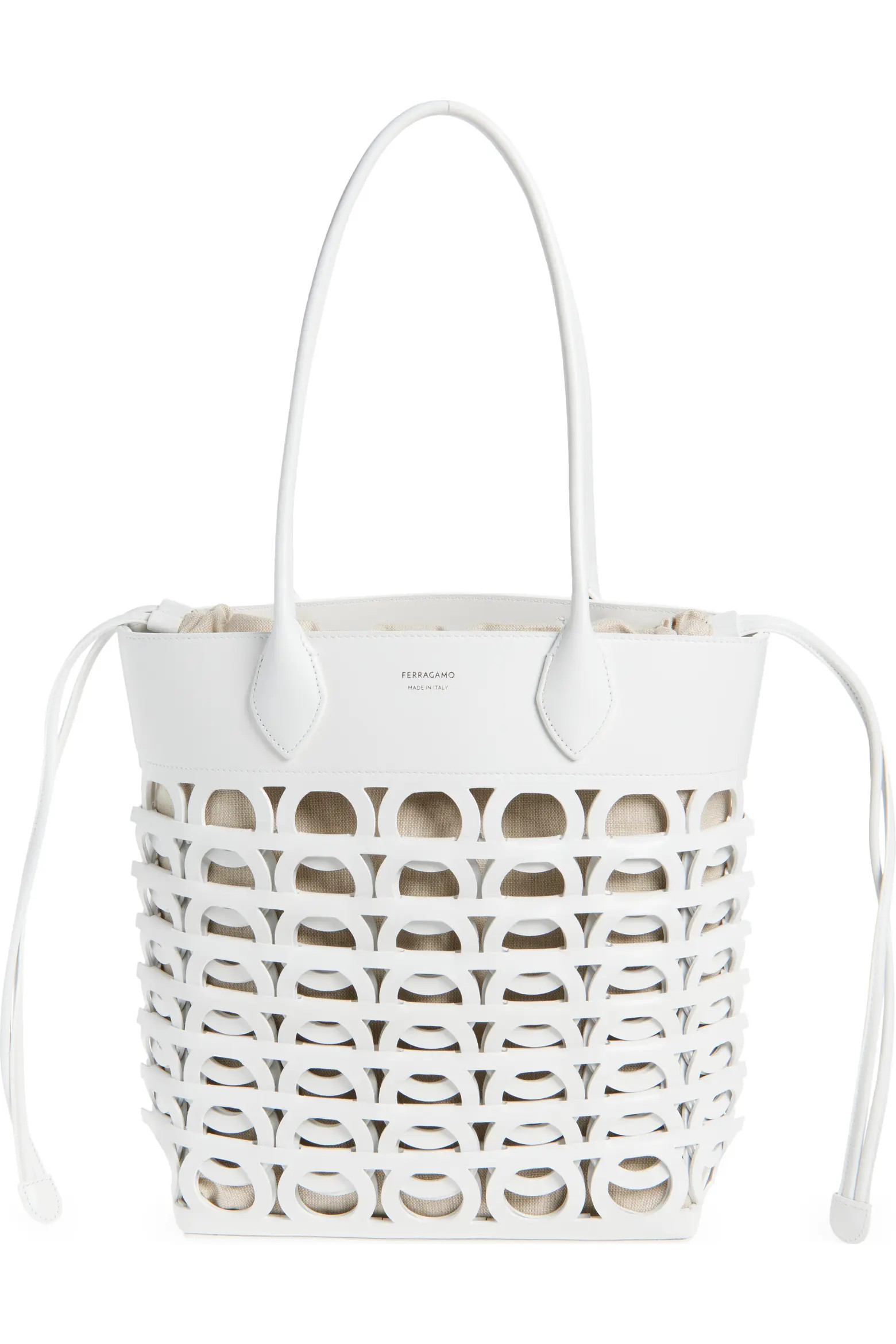 Medium Gancini Perforated Leather Tote (Women) | Nordstrom | Nordstrom