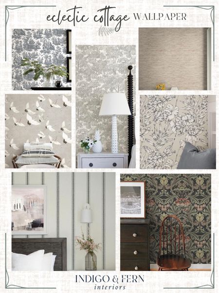 When I heard “eclectic cottage” was one of the 2024 interior design “trends” I felt right at home- literally and figuratively! 🤍 I love these designs because they are classic but creative, and can work in so many different rooms and design styles. 

#wallpaperfinds #cottagestyle #vintage

#LTKhome