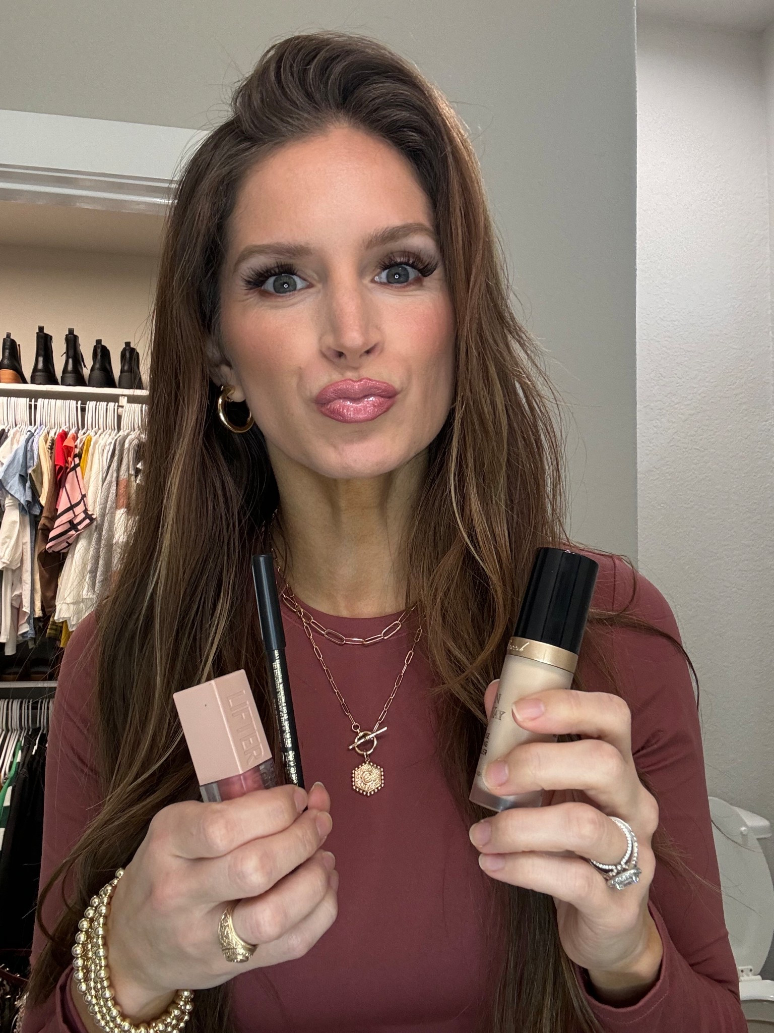 A pink glossy lip combo I love for Spring! I line/fill my lips with LA Girl lip liner (Blushing), dab a tiny dot of Too Faced concealer (Swan) in the center for dimension/pout & then top w/Maybelline Lifter Gloss (Reef).

#LTKStyleTip #LTKBeauty #LTKFindsUnder50
