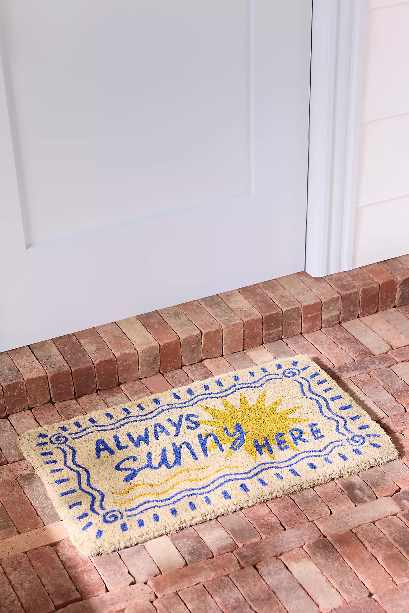 Always Sunny Coir Printed Doormat | Anthropologie (US)