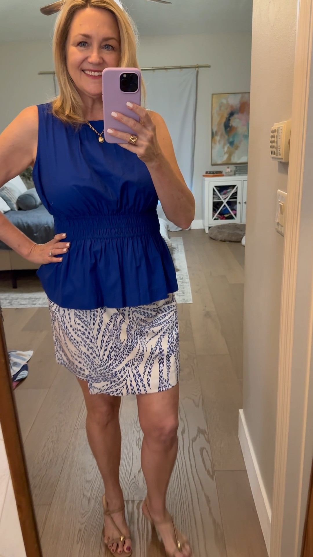 Cute outfit and love the cobalt blue

#LTKootd #LTKMidsize #LTKSeasonal