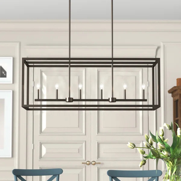 Agawam 6 - Light Kitchen Island Linear Pendant | Wayfair North America