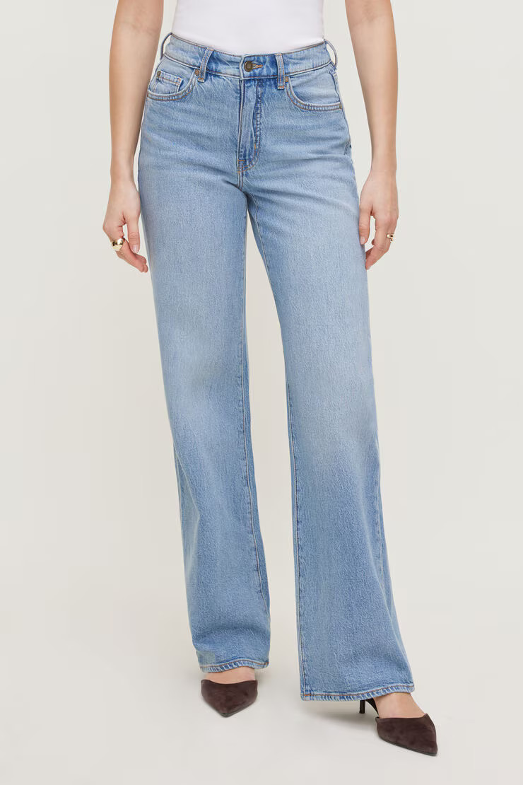 Heidi High Rise Wide Leg Jeans | Dynamite Clothing