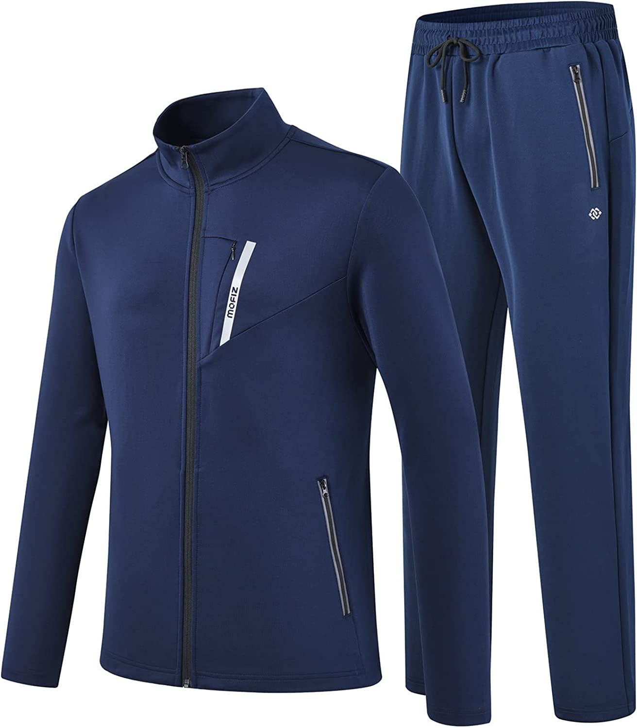 MoFiz Men's Tracksuits Set Long Sleeve Causal Full Zip Running Sports Sweatsuit For Men 2 Piece O... | Amazon (US)