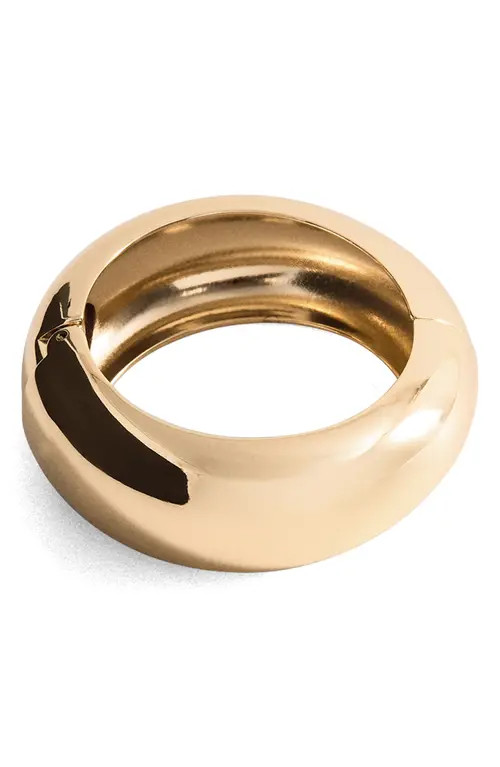 MANGO Rigid Volume Bangle in Gold at Nordstrom | Nordstrom