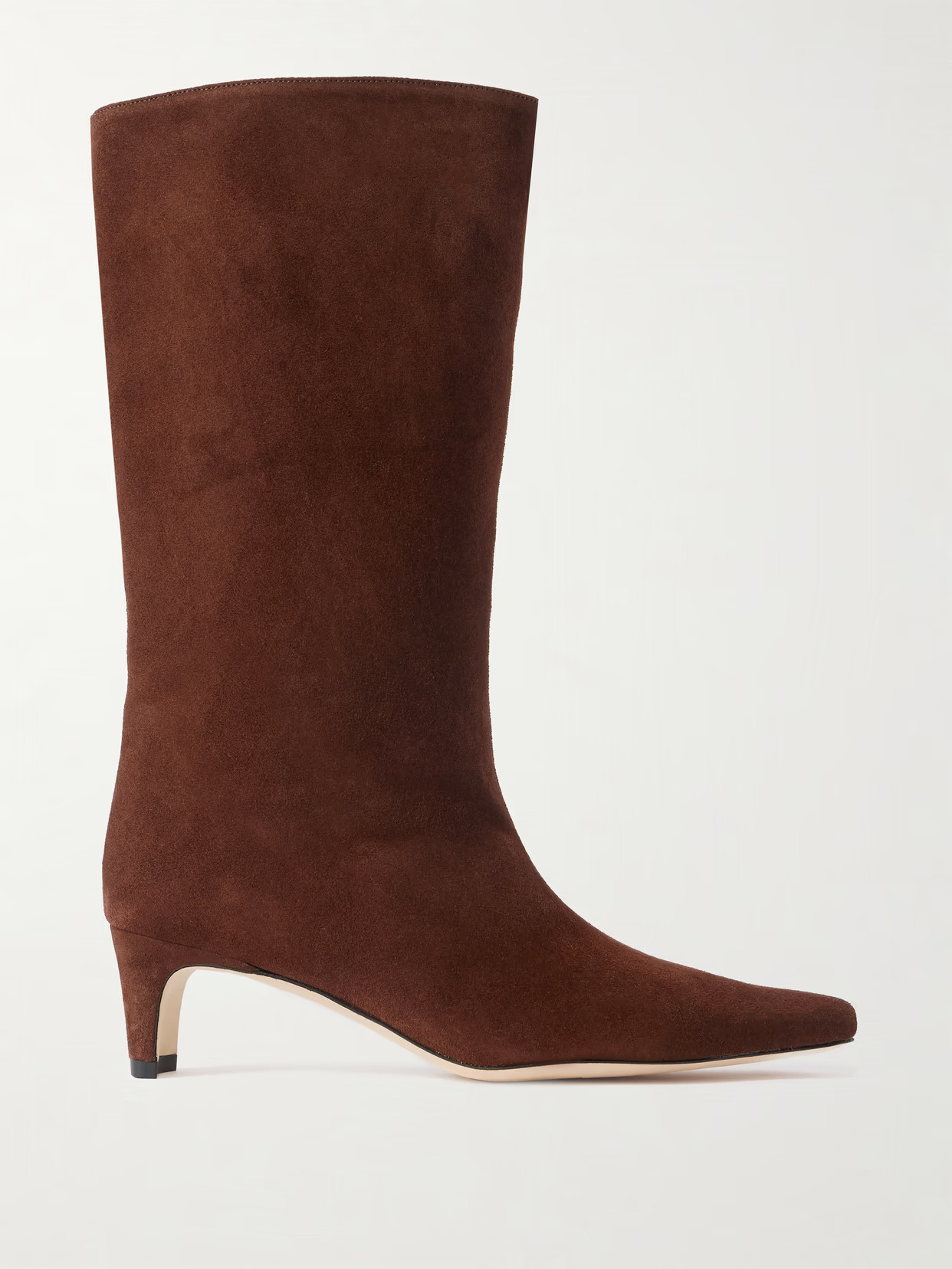 STAUD - Wally Suede Boots - Brown | NET-A-PORTER (US)