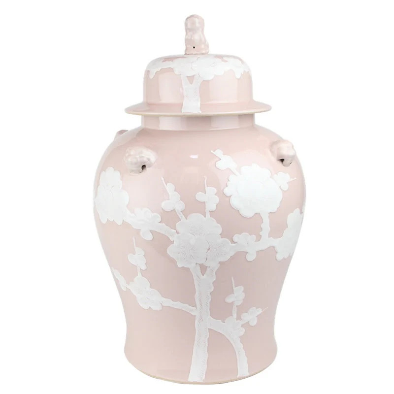 Pastel Pink Cherry Blossom Jar | The Enchanted Home