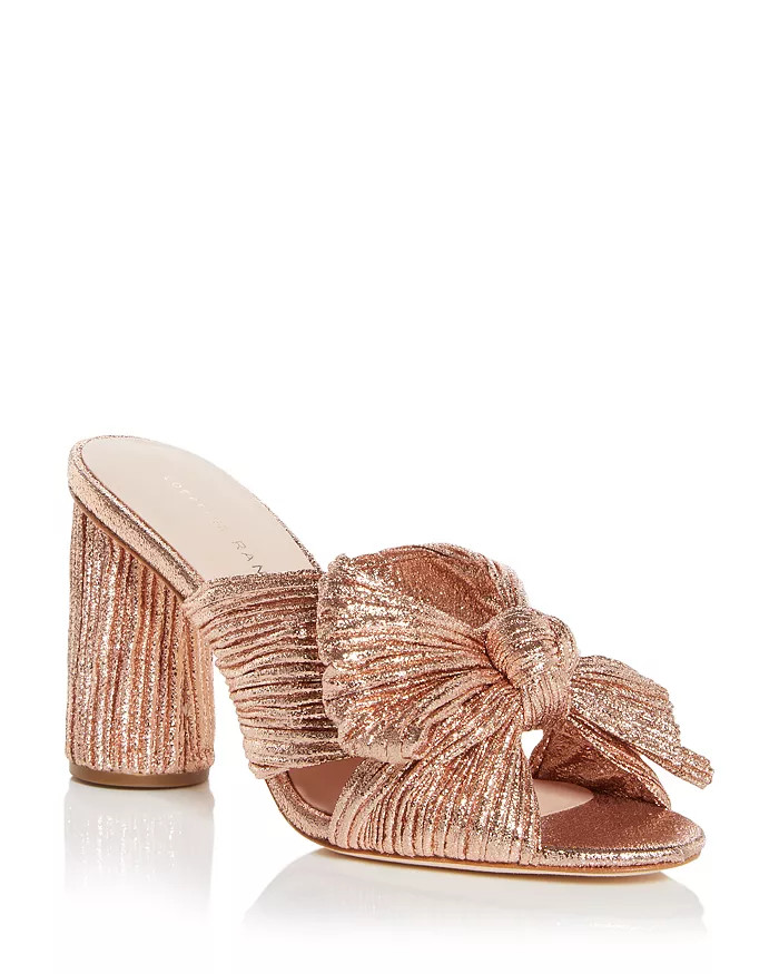 Women's Penny Pleated High Heel Slide Sandals | Bloomingdale's (US)
