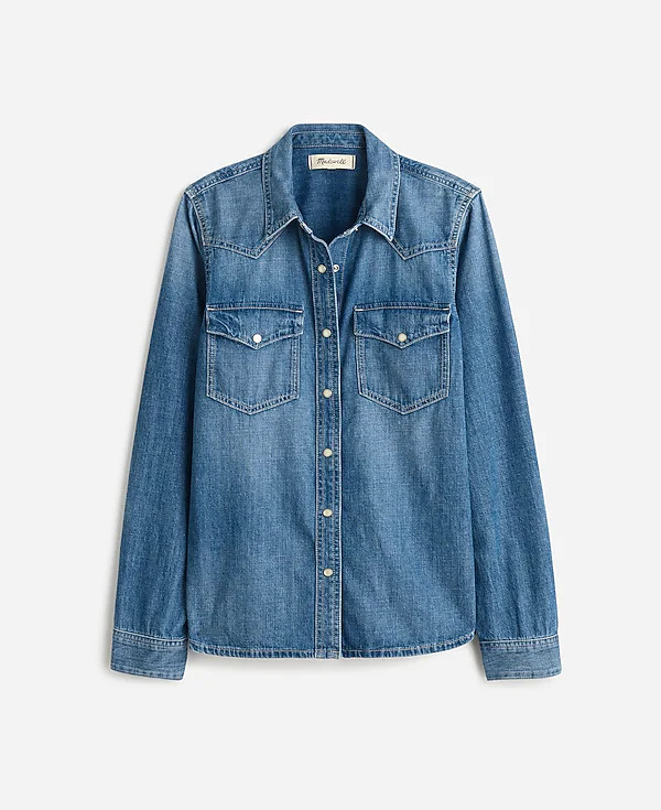 Denim Western Shirt in Lincroft Wash | Madewell | Madewell