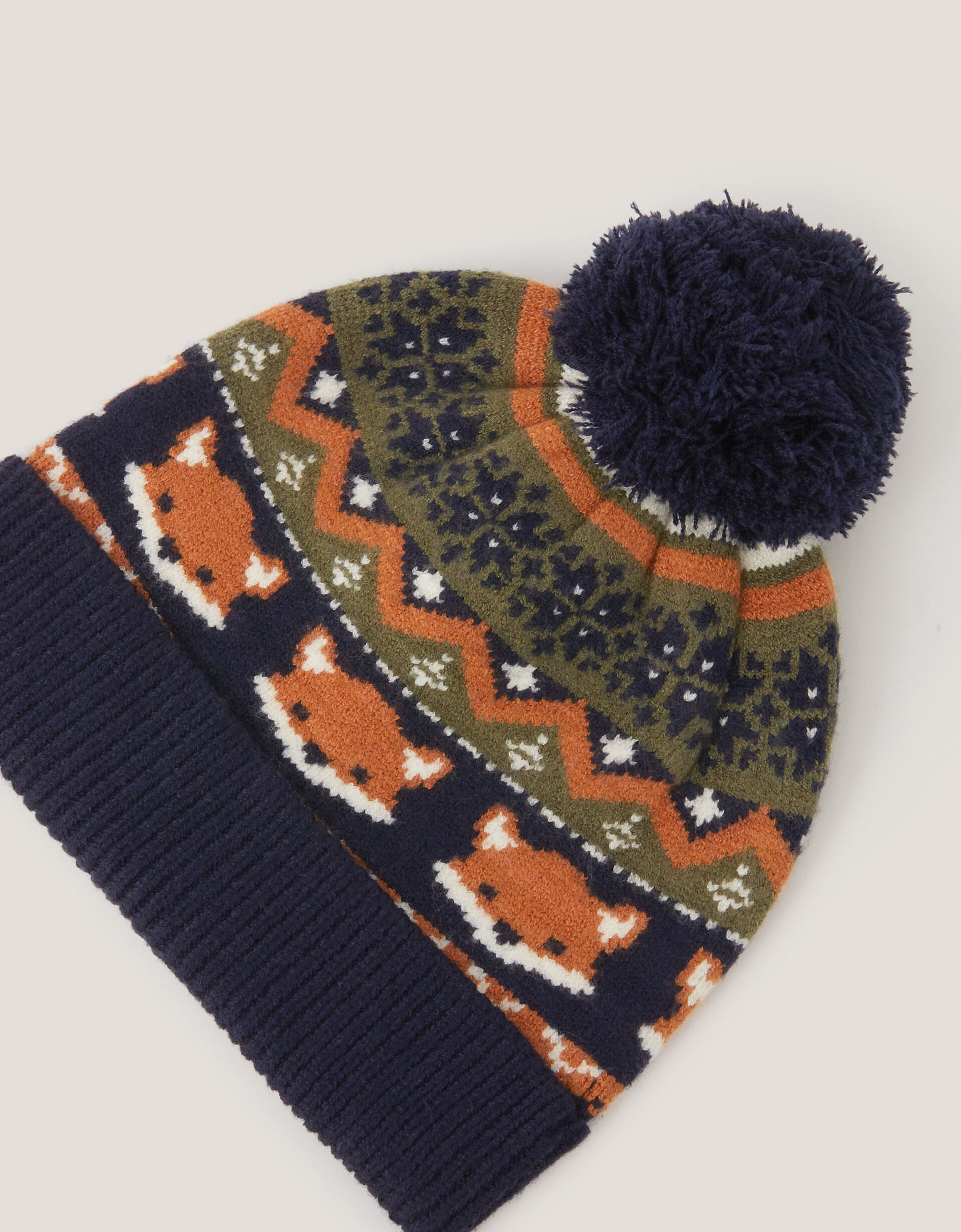 Fox Knit Beanie Hat Multi | Monsoon (UK)
