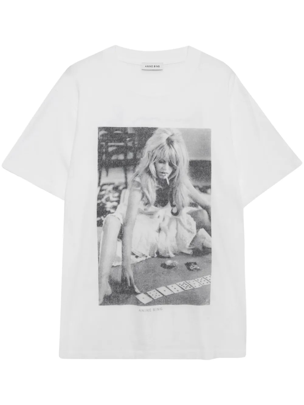 ANINE BING Lili T-shirt | Neutrals | FARFETCH AU | Farfetch Global