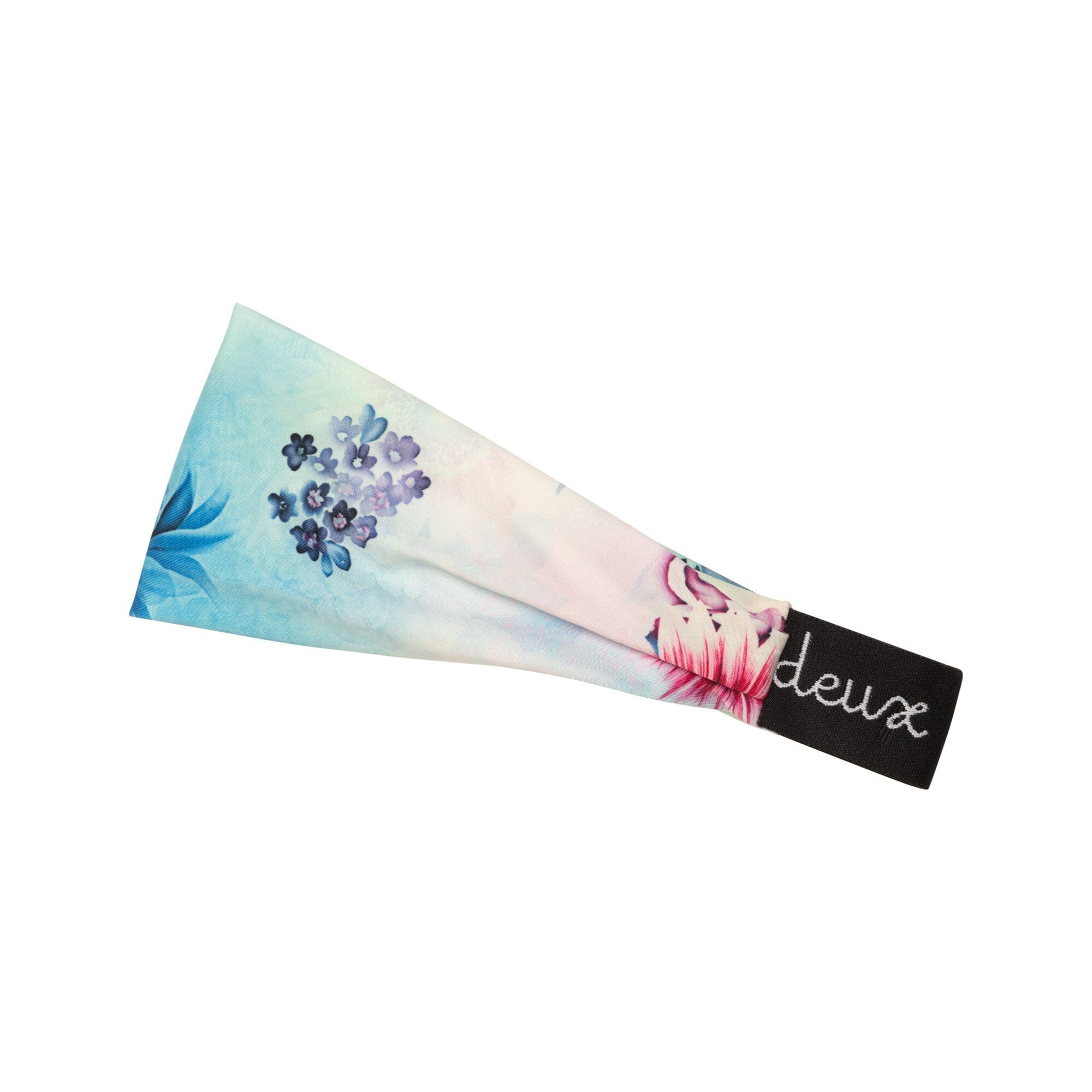 Printed Athletic Headband Multicolor Flowers | Deux par Deux Childrens Designer Clothing