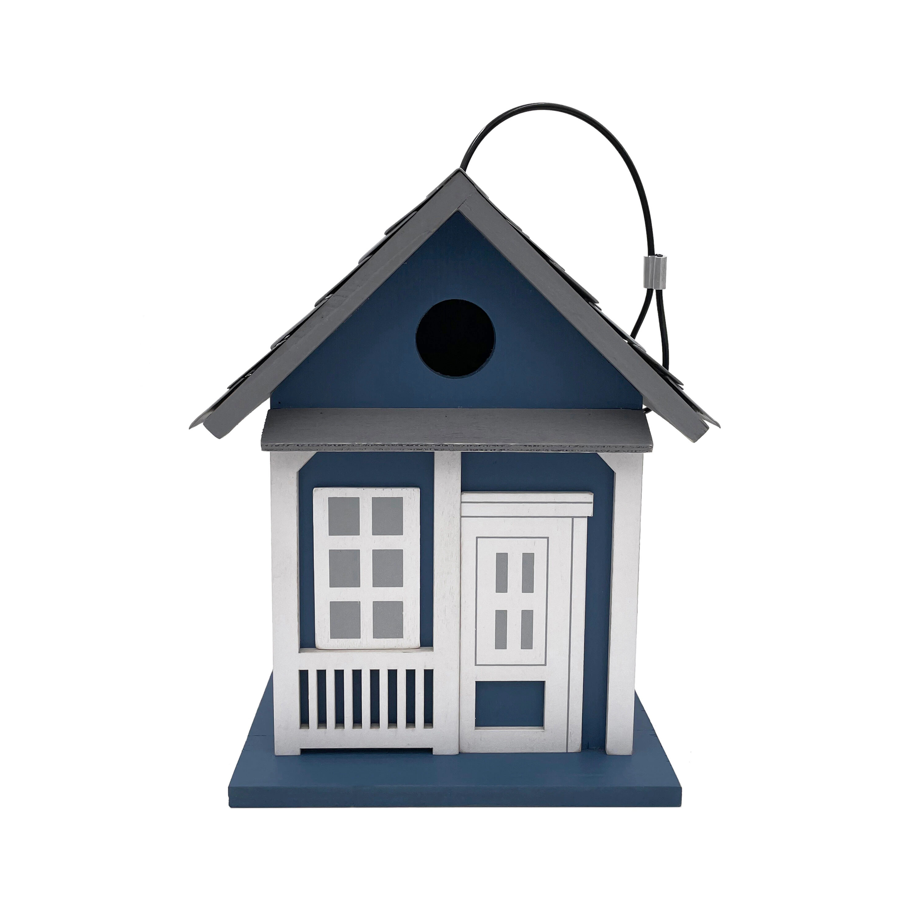 Heart & Herd 9.75-in H Blue Wood Variety Decorative Bird House | Lowe's