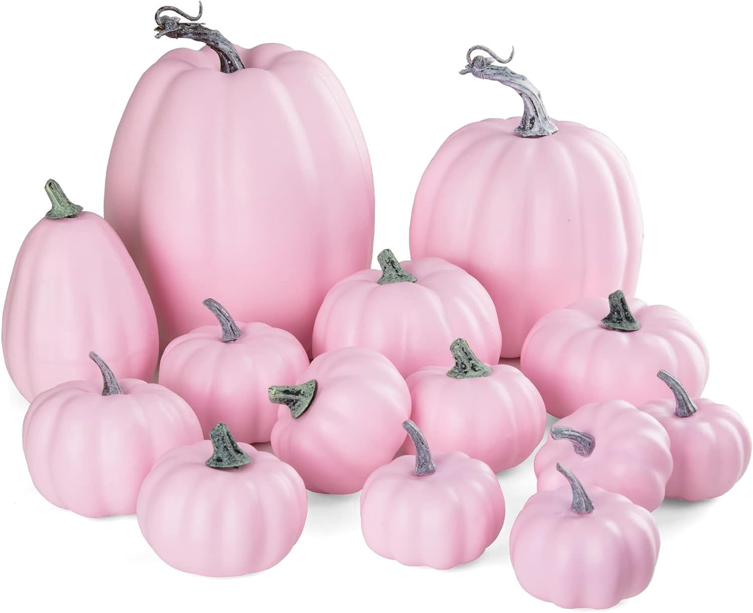 Joyhalo Fall Pumpkin Decor - 14 Pack Fake Large Pumpkins for Decorating Outside Artificial Pumpki... | Amazon (US)