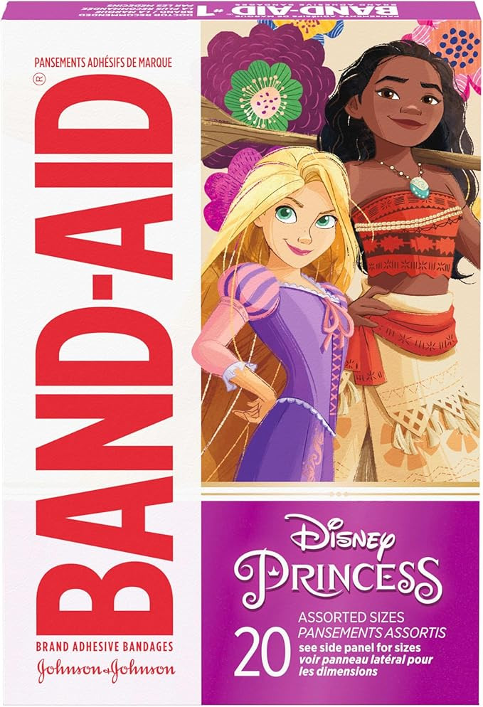 Band-Aid Brand Adhesive Bandages for Minor Cuts & Scrapes, Wound Care Featuring Disney Princess C... | Amazon (US)