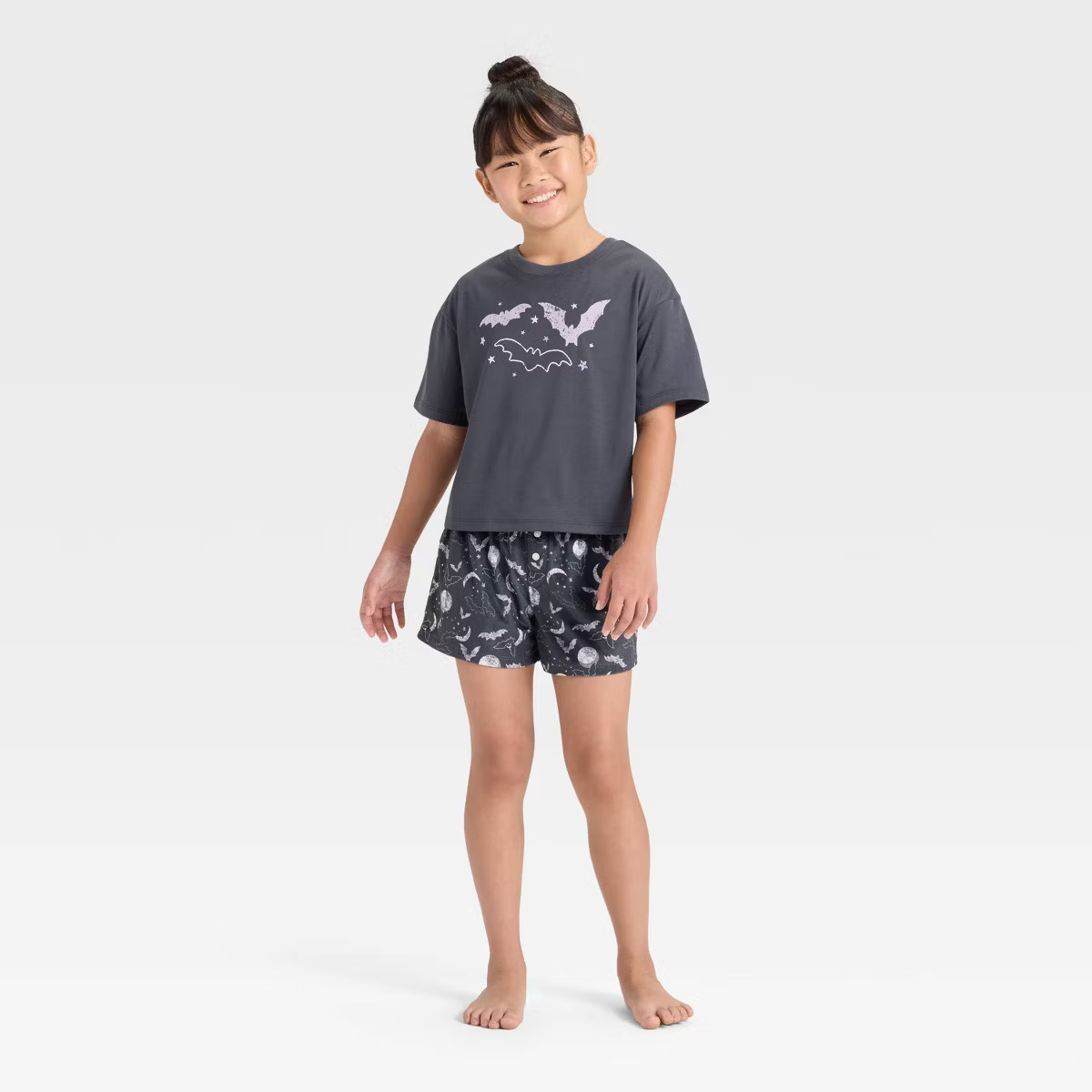 Girls' 2pc Halloween Short Sleeve Pajama Set - Cat & Jack™ | Target