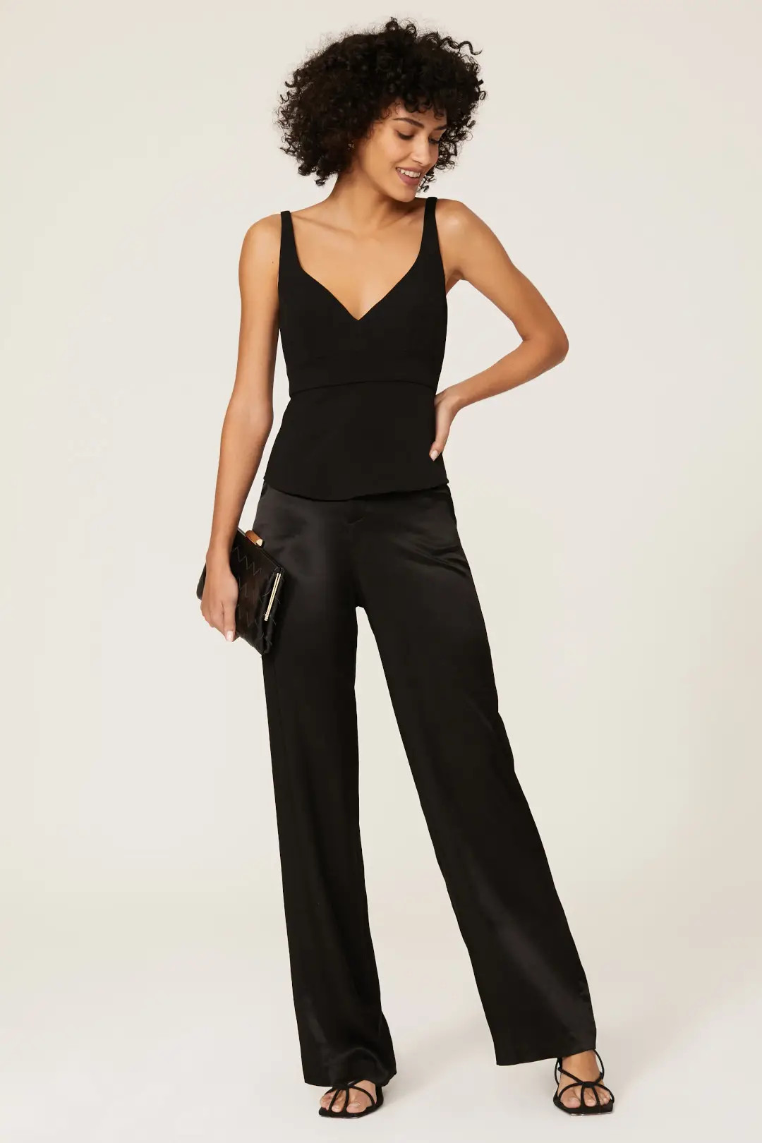 Black Structured Top | Rent the Runway