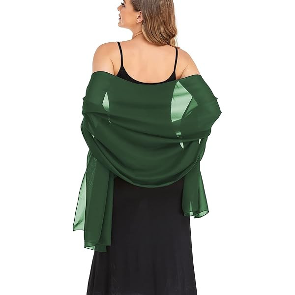 Soft Chiffon Scarfs Shawls and Wraps for Evening Dresses Wedding Shawl Wraps Bridal Scarve for Wo... | Amazon (US)