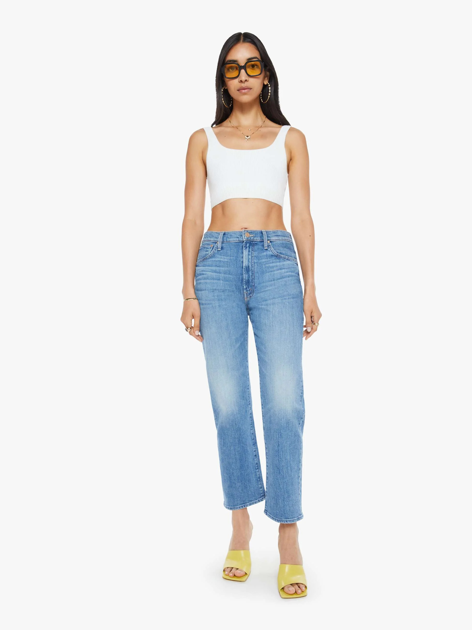 The Ditcher Zip Crop - Boogie Down | Mother Denim