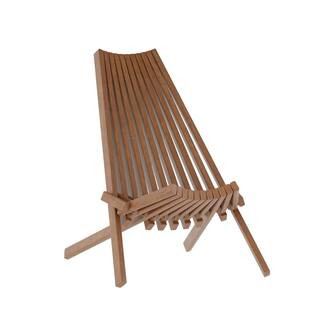 TAYLOR + LOGAN Brown Wood Outdoor Lounge Chair in Brown FO-533177-TAYLH - The Home Depot | The Home Depot