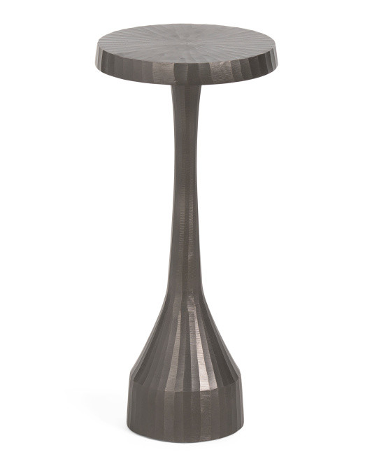 20.25x9 Cast Aluminum Accent Table | TJ Maxx