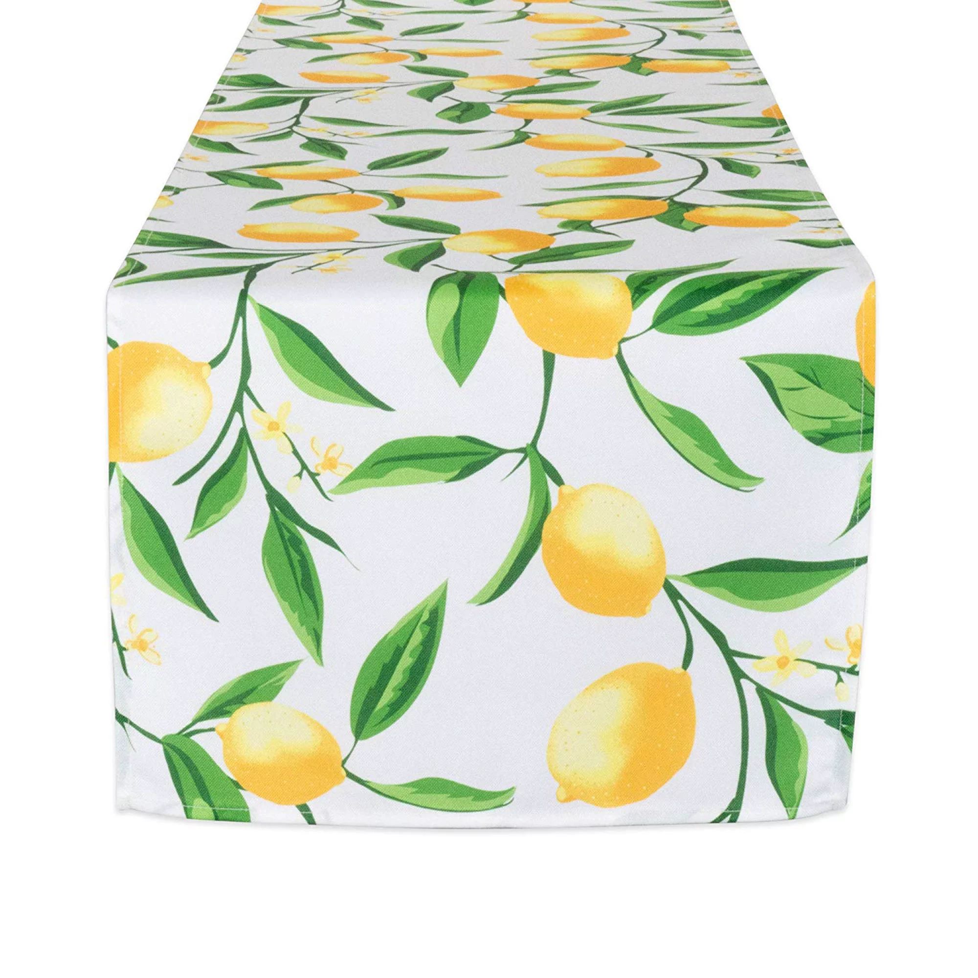 DII Lemon Bliss Print Outdoor Table Runner, 72 x 14", 100% Cotton | Walmart (US)