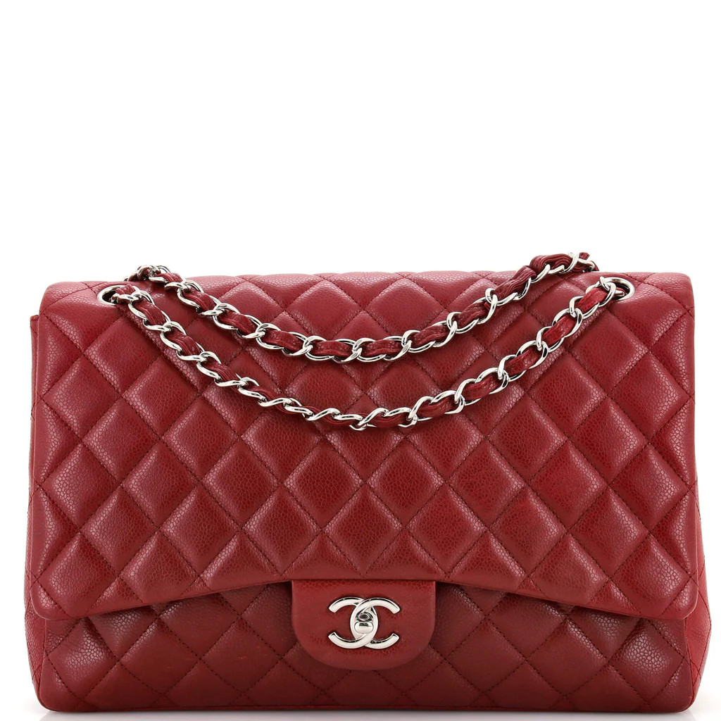 Vintage Classic Single Flap Bag Quilted Caviar Maxi | Rebag