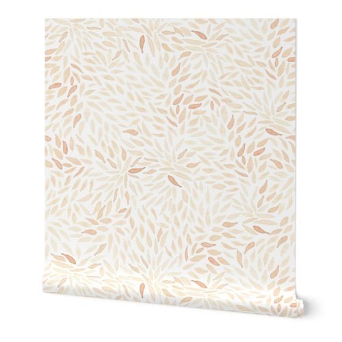 Dahlia Petals on White, Larger Scale Wallpaper byoneandonlypaper | Spoonflower