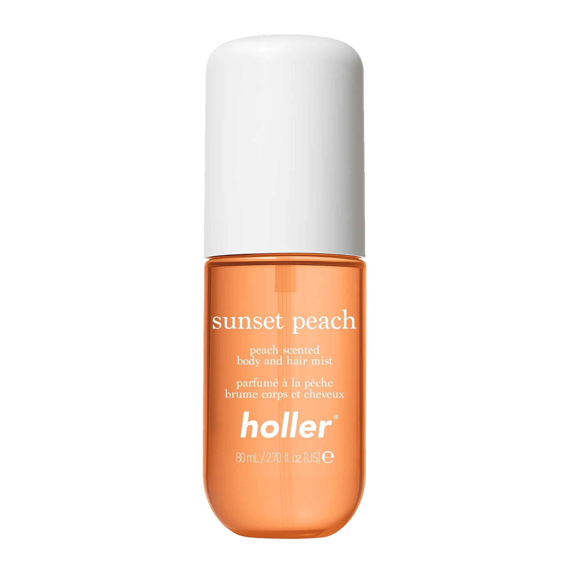 Holler Sunset Peach Body and Hair Fragrance Mist, Fresh Peach Scented, 2.7 fl oz - Walmart.com | Walmart (US)