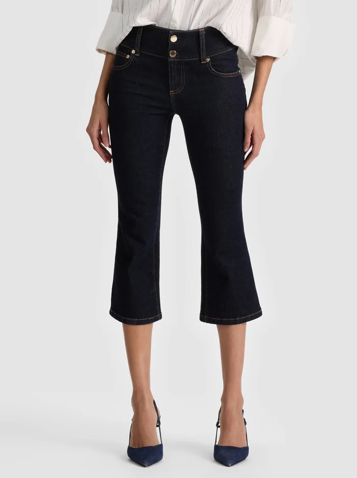 KAI LOW RISE CAPRI JEAN | Alice + Olivia