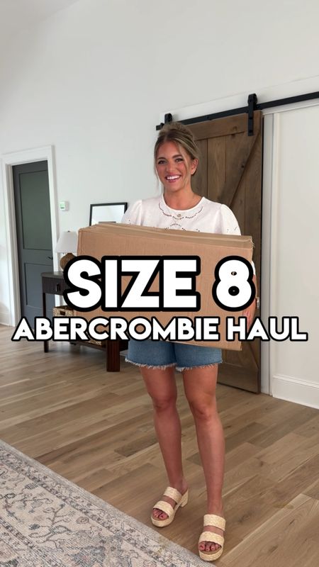 Abercrombie haul!!! My absolute fave denim shorts restocked!!! & on major sale! 25% off all shorts + ⭐️ use code AFMORGAN for extra 15% off everything! 🤩⭐️
My measurements:
•My waist is 29” at the smallest part and my hips are 40” at the widest part. The size 29 curve love denim shorts are a perfect fit. 🍑 
My sizing info:
•All of these denim shorts are TTS - 29
•all tops, tees, & dresses TTS - M (regular length & I’m 5’5)
•I sized up 1 to the L in the capri sweatshirt for a comfy fit & sized up 2 to the XL in the USA Olympic 🇺🇸 sweatshirt for a v comfy & v oversized fit. So soft. 10/10 
•I sized DOWN 1 in the blue & black denim dresses and the blue & black denim vests. If you’re bustier than me, get your true size (I’m a 36B/C) 


#LTKSeasonal #LTKVideo #LTKSaleAlert