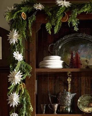Real Touch Cedar Mix Oversized Garland - 100 | Magnolia