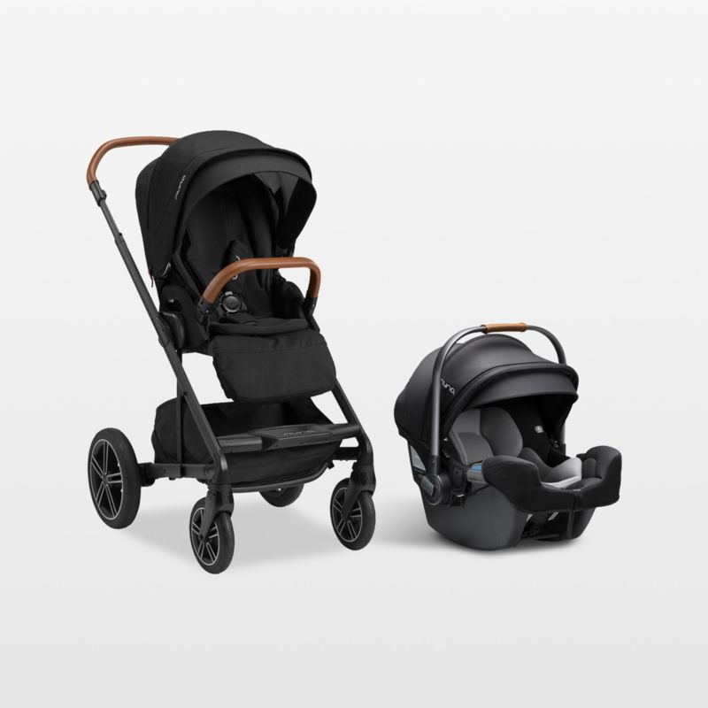 Nuna PIPA rx Caviar Black Reclining Baby Car Seat + MIXX Next Stroller Travel System + Reviews | ... | Crate & Barrel