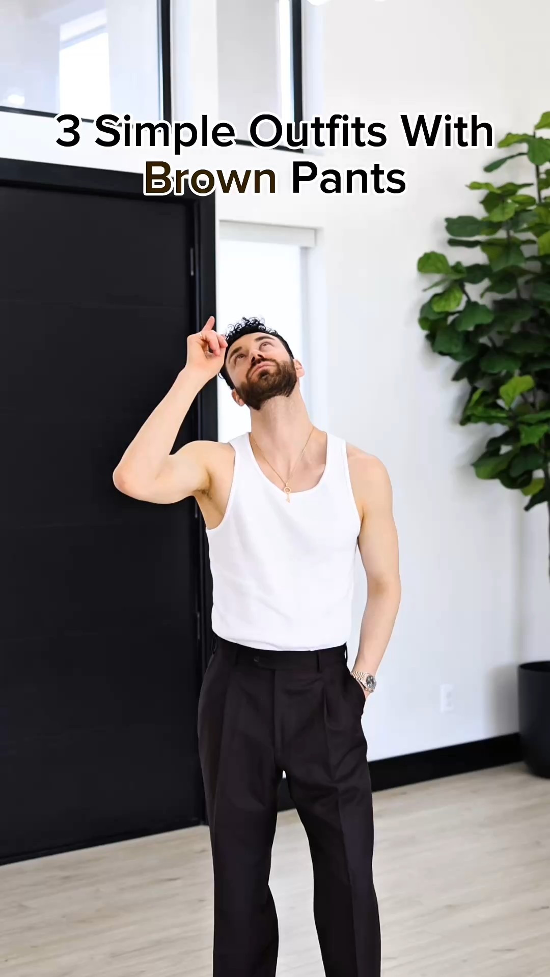3 simple outfits with brown pants 
#mensfashion #stylingbrownpants #brownpants #simpleoutfits 

#LTKWatchNow #LTKStyleTip