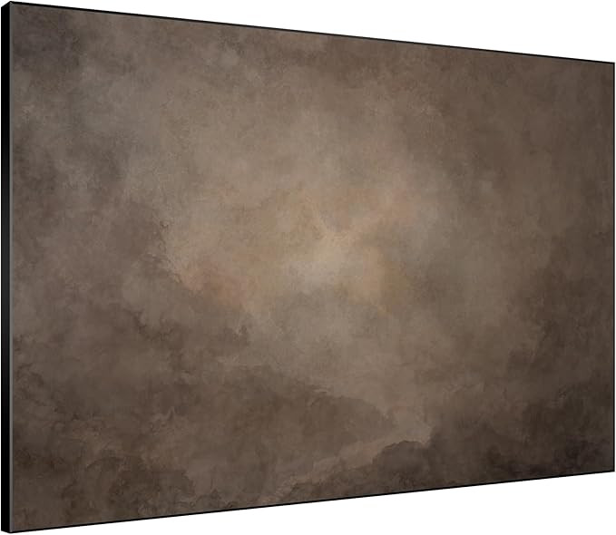 SIGNWIN 46"x60" Extra Large Framed Wall Art Soft Brown Cloudy Abstract Neutral Earth Tone Illustr... | Amazon (US)