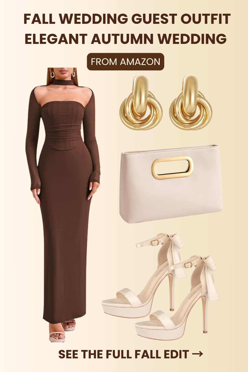 The chocolate brown dress + gold accessories combo 🤎✨

An elevated fall wedding guest outfit for October + November weddings. Think rich chocolate brown, gold statement jewelry, a neutral handbag, and heels for that effortless autumn elegance.

Shop this fall wedding guest outfit from Amazon through my LTK 🤎

fall wedding guest outfit, autumn wedding guest dress, chocolate brown dress, brown maxi dress, fall wedding attire, elegant wedding guest outfit, Amazon fashion, fall dresses, wedding guest style 

 #LTKWedding