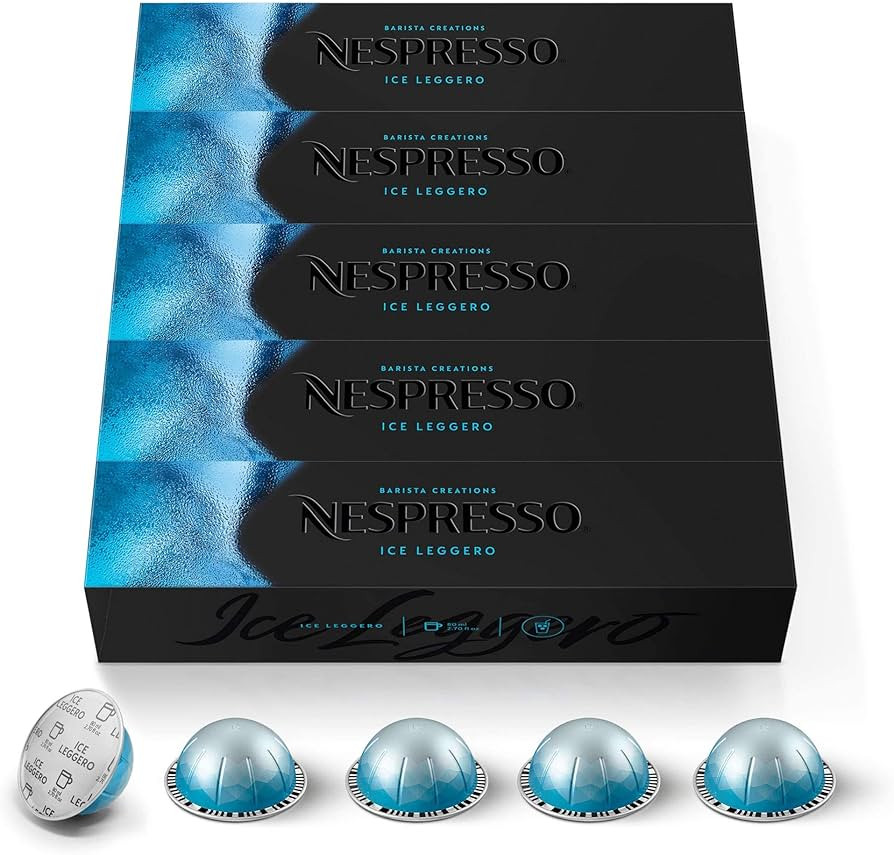 Nespresso Capsules VertuoLine, Iced Coffee, Leggero, 50 Count, Brews 2.7 Ounce (VERTUOLINE ONLY) | Amazon (US)