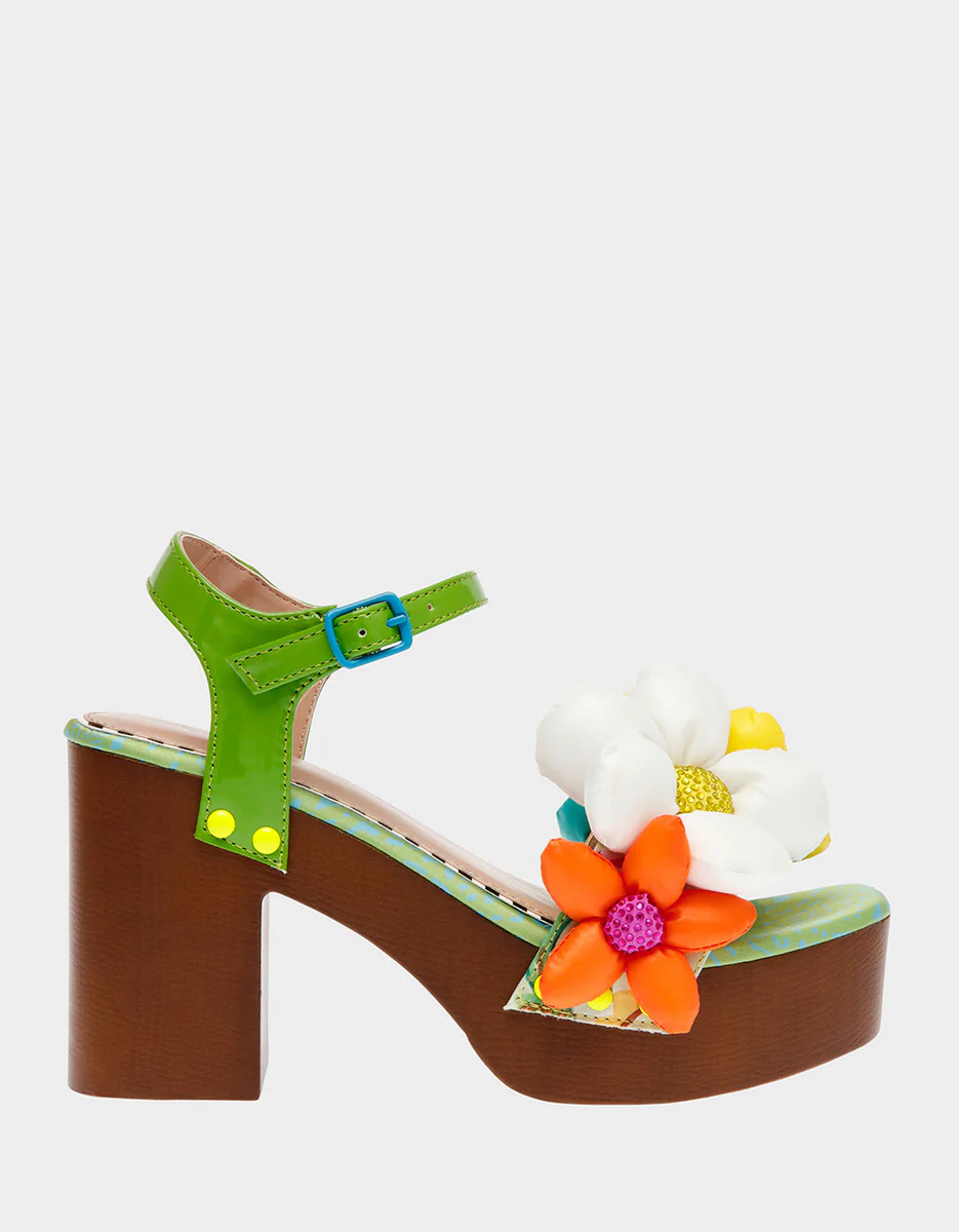 KINSLEE GREEN MULTI | Betsey Johnson