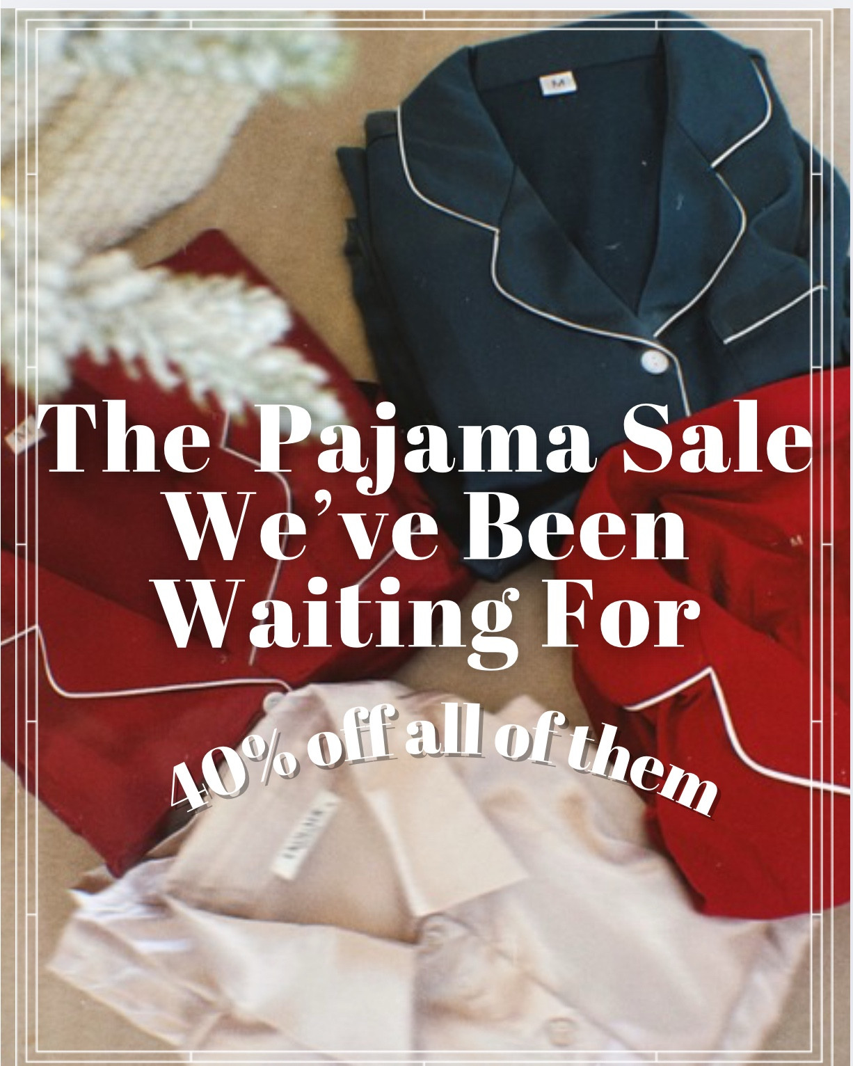 40% OFF all pajamas at Target right now and it’s the perfect time to stock up on cozy sets, holiday pajamas, and family matching PJs 🎁✨
Rounding up my favorite women’s PJs, lounge sets, and Christmas pajama picks that are cute, comfy, and sell out every single year.
Swipe + tap to shop before sizes go! 🤍

Target pajamas sale, Target 40% off PJs, holiday pajamas Target, Christmas pajamas women, matching family Christmas pajamas, cozy Target PJs, affordable loungewear women, Target sleepwear, Target holiday gifts, women’s pajama sets, Target Christmas PJs 2025, cozy lounge sets, soft pajamas women, holiday sleepwear sale, Target fashion finds, winter pajamas women, affordable holiday pajamas, comfy pajama sets Target, family holiday pajamas Target, gift ideas under $30

#ltksale #ltksalealert

#LTKHoliday #LTKGiftGuide #LTKSeasonal