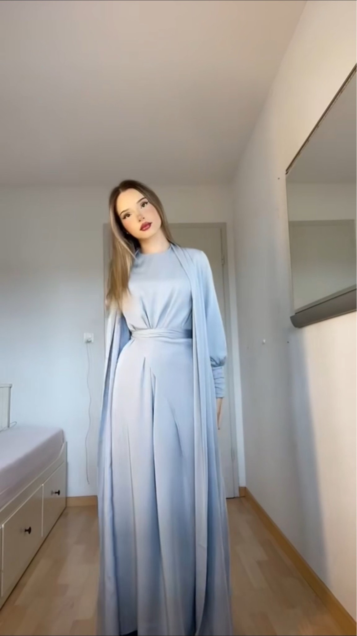 Powder Blue Modest Dress

powder blue dress, light blue dress, modest dress, modest fashion, blue maxi dress, elegant dress, classy outfit, feminine outfit, chic dress, long sleeve dress, maxi dress outfit, wedding guest outfit, formal outfit, special occasion dress, pastel outfit, sophisticated style, timeless fashion
