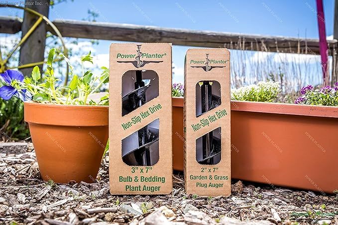 Power Planter Home Gardener Starter Pack - Includes Bulb & Bedding Auger (3”x7”) & Garden & G... | Amazon (US)