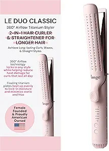 L'ANGE HAIR Le Duo Grande 360° Airflow 2 in 1 Straightener and Curler | 1 Inch Curling Wand & Ti... | Amazon (US)