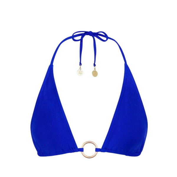 Women's Kulani Kinis Ring Halter Swim Bikini Top Medium Blue Lagoon | Scheels