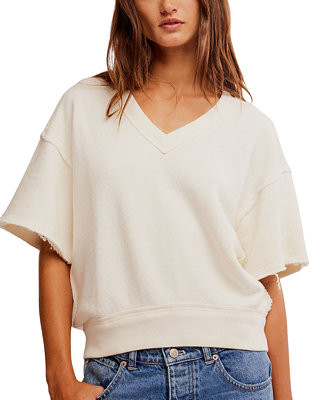 Free People Women's So Easy Cotton Sweatshirt - Macy's | Macy's